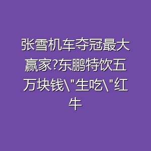 中国本土机车品牌张雪机车连夺两回合冠军-百货之家